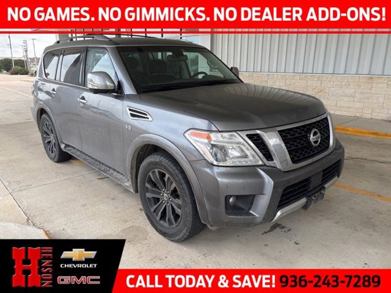 Used 2017 Nissan Armada Platinum w/ Interior Lighting Package image 1