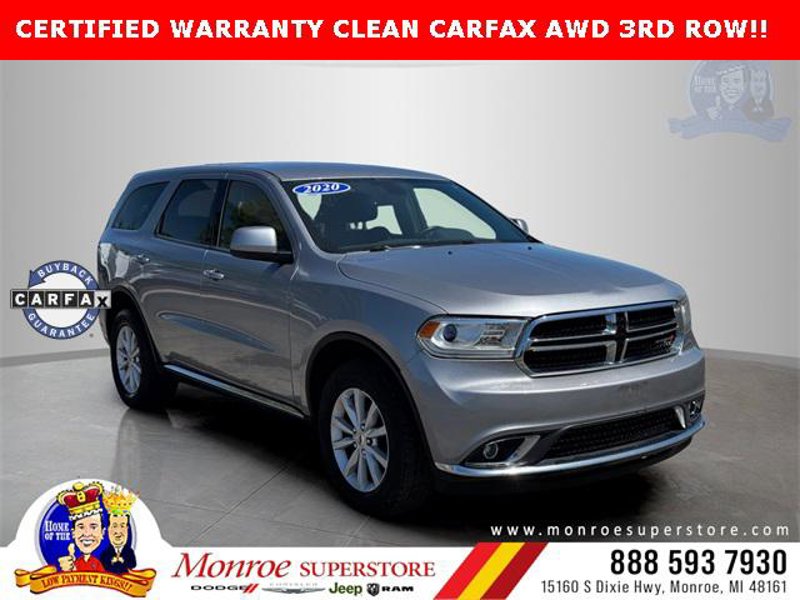 Certified 2020 Dodge Durango SXT w/ 3rd Row Seating Group image 1