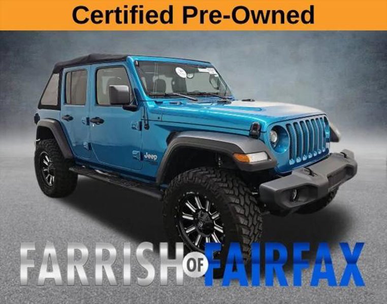 Certified 2020 Jeep Wrangler Unlimited Sport S image 1