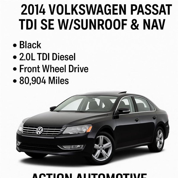 Used 2014 Volkswagen Passat TDI SE image 1