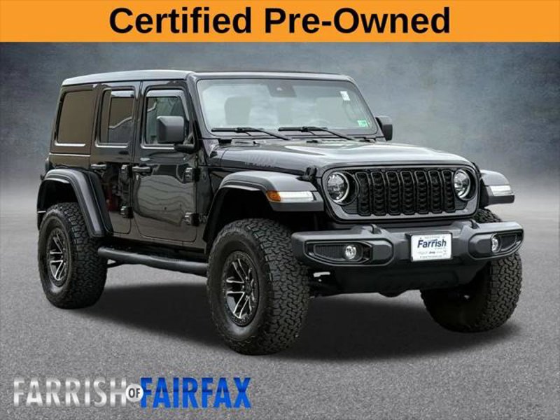 Certified 2024 Jeep Wrangler Unlimited Sport image 1