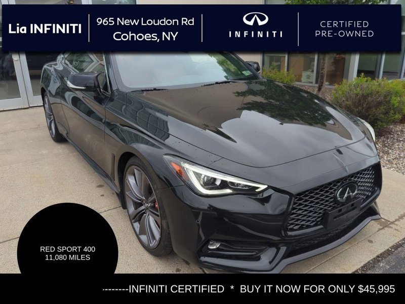 Certified 2022 INFINITI Q60 Red Sport 400 w/ Proactive Package image 1
