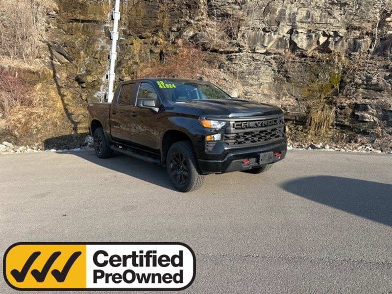 Certified 2023 Chevrolet Silverado 1500 Custom Trail Boss w/ 2.7L Blackout Package image 1